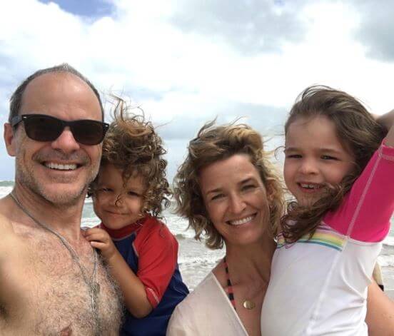 Michael Kelly and Karyn Kelly with daughter Frankie and son Clinton.